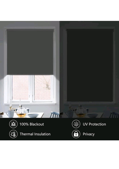 Blackout Roller Blinds Colours 180cmx200cm Pk1