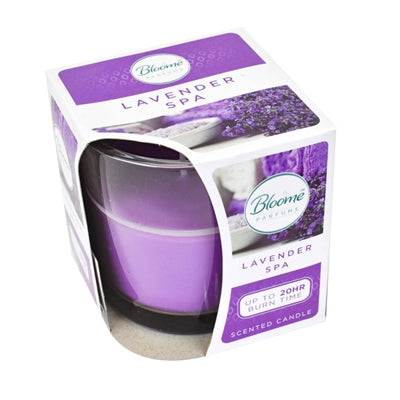 Bougie parfumée en jarre de verre Lavande Spa