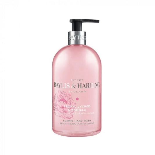 Baylis & Harding Savon Liquide Mains Pivoine Litchi et Vanille 500ml