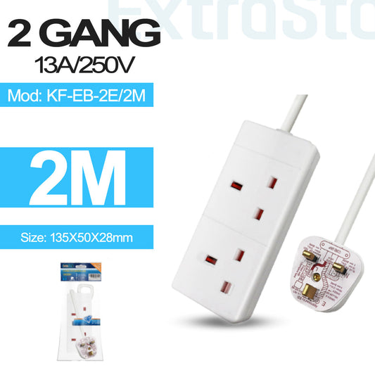 Extrastar
Rallonge multiprise non commutée 2 prises 2m (KF-EB-2E/2M)