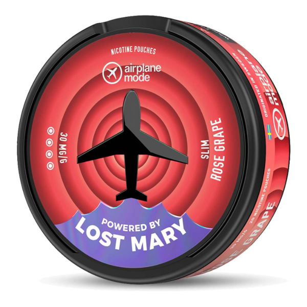 Lost Mary Airplane Mode Nicotine Pouches - Rose Grape - 30mg