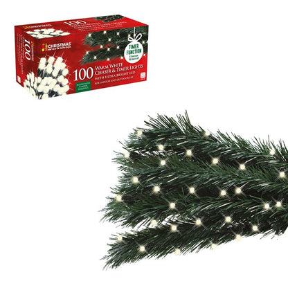 The Christmas Workshop 70909 100 LED Warm White Chaser Christmas Lights