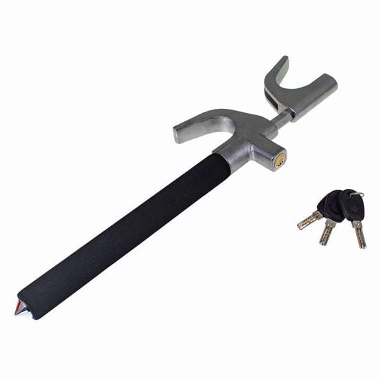 AMTECH STEERING WHEEL LOCK & GLASS HAMMER