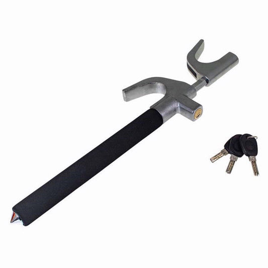 AMTECH STEERING WHEEL LOCK & GLASS HAMMER