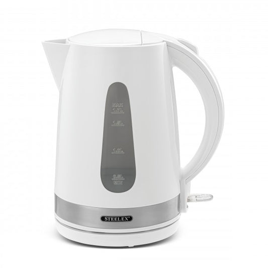 Bouilloire Steelex blanche 1,7 L 360° (3 kW)