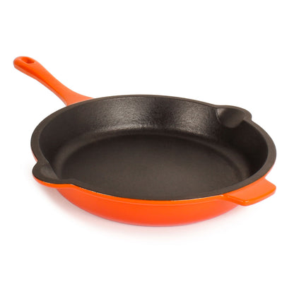 ORANGE CAST IRON SAUTE PAN 28cm