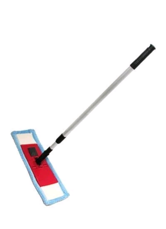 1x Duzzit Balai plat télescopique en microfibre Assorti DZT1018