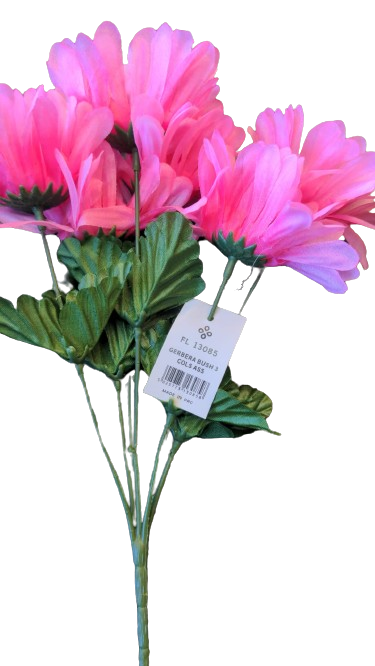 Gerbera rose bush 3 col Assorted