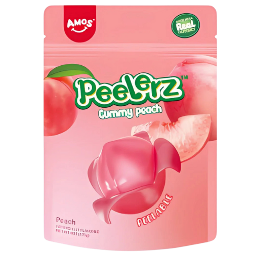 Amos Peelerz Gummy Peach Candy 65G