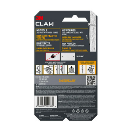 3M CLAW Drywall Picture Hanger 7kg 2pk 3PH7-2UKN
