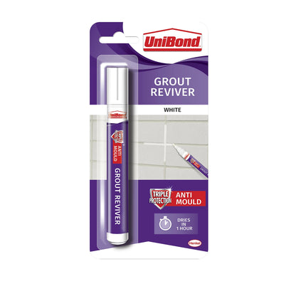 Stylo de rafraîchissement des joints UniBond Blanc Glacé, 7ml