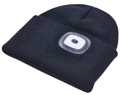 Amtech USB Rechargeable SMD LED Beanie Hat 60 Lumen