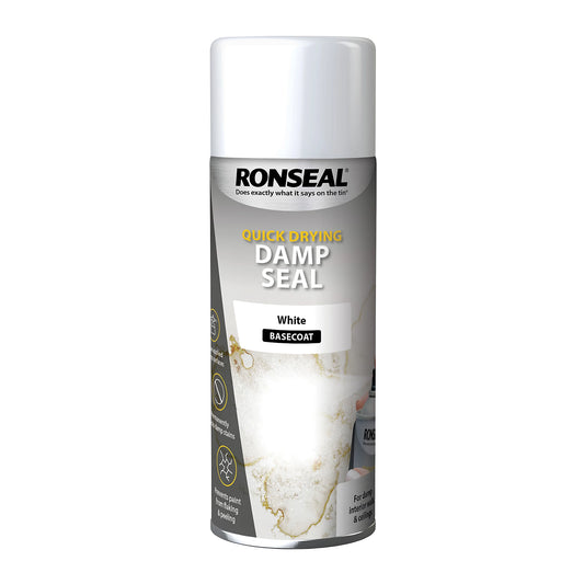 Ronseal Quick Dry Damp Seal Aerosol White 400ml