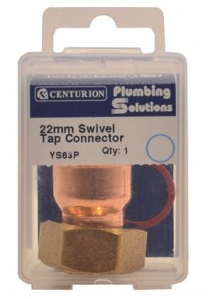 CENTURION 22mm x 3/4" Solder Ring Copper Tap Connector