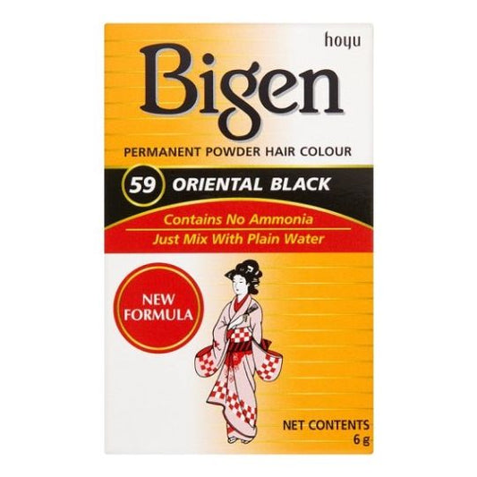 Bigen Teinture Permanente en Poudre - N° 59 Noir Oriental