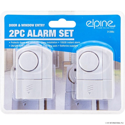 Elpine 2pc Door & Window Security Alarm System