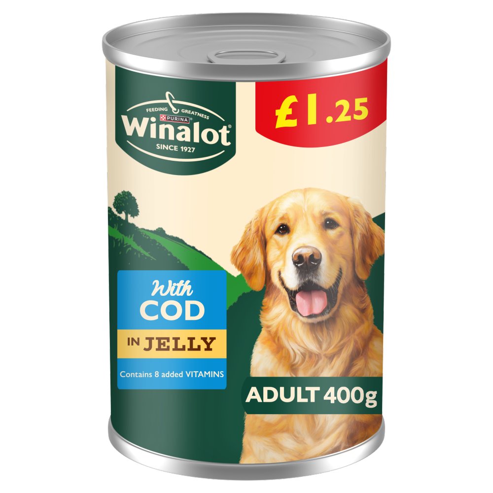 WINALOT Classics Mixed in Jelly Cod Wet Dog Food 400g PMP