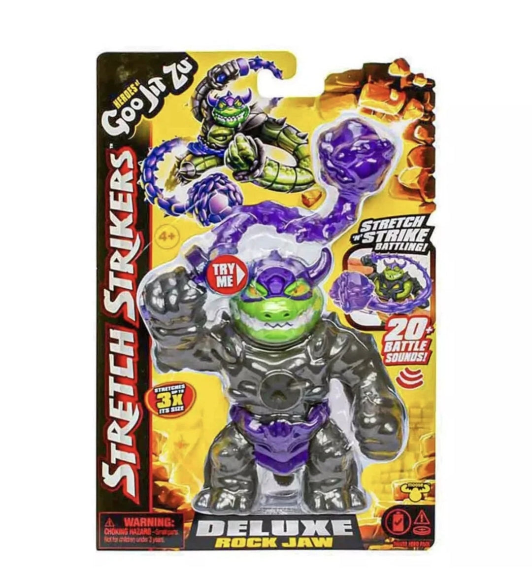Figurine Rockjaw Heroes of Goo Jit Zu Stretch Strikers Deluxe