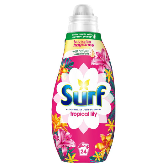Lessive liquide concentrée Surf Lys tropical 24 lavages