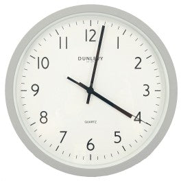 Horloge Murale Gris Clair 12 po Dunlevy