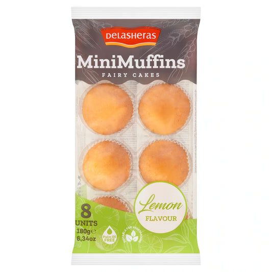 Delasheras 8 Lemon Flavour Fairy Cakes 180G