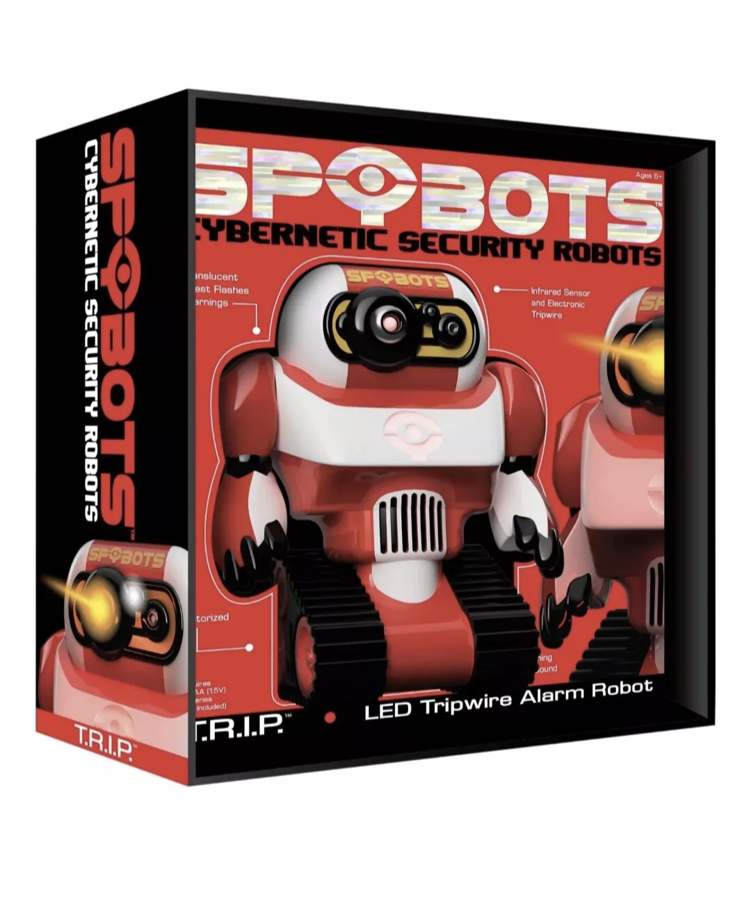 Spybots Trip LED Tripwire Alarm Robot  Cybernetic Security Robot Toy