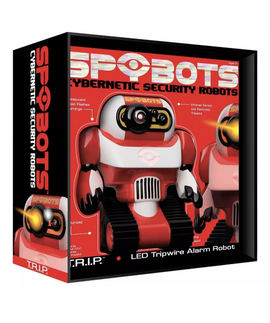 Spybots Trip LED Tripwire Alarm Robot  Cybernetic Security Robot Toy