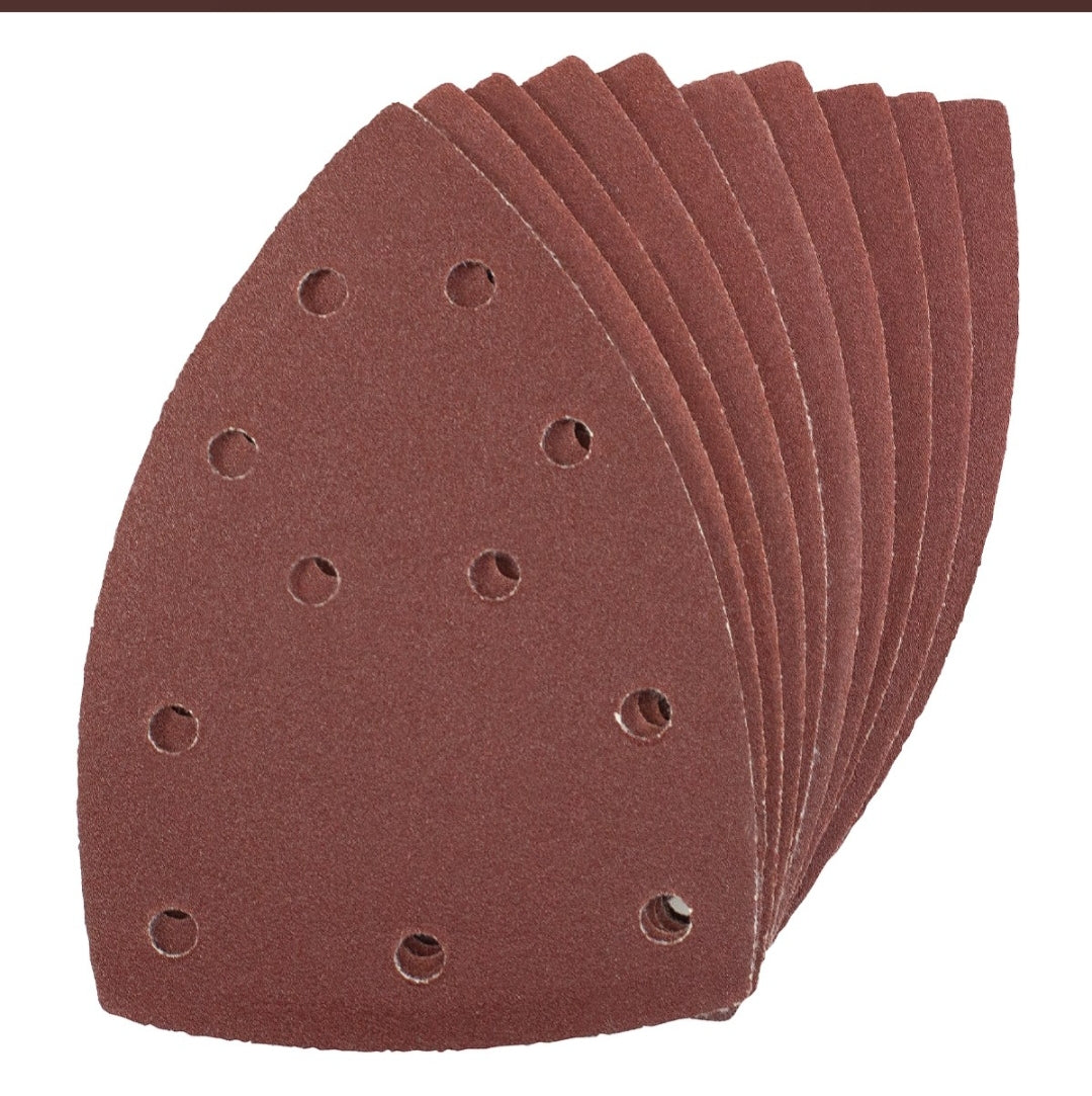 Amtech Lot de 10 feuilles abrasives auto-agrippantes Delta P80