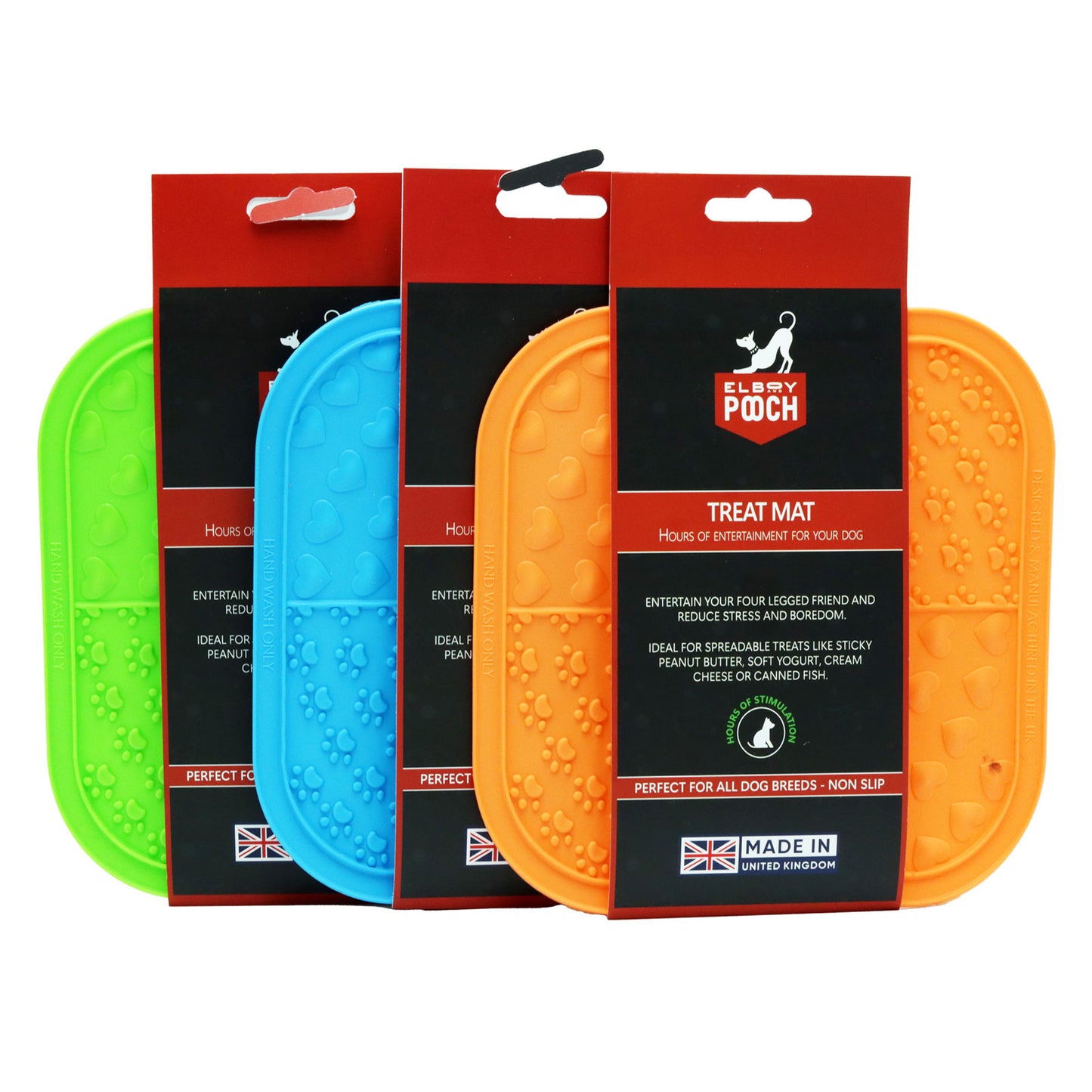ELBOY & POOCH LICK MAT ASSORTED  Colors