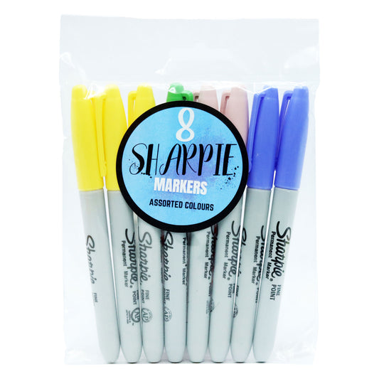 8 SHARPIE MARKERS ASST COLOURS