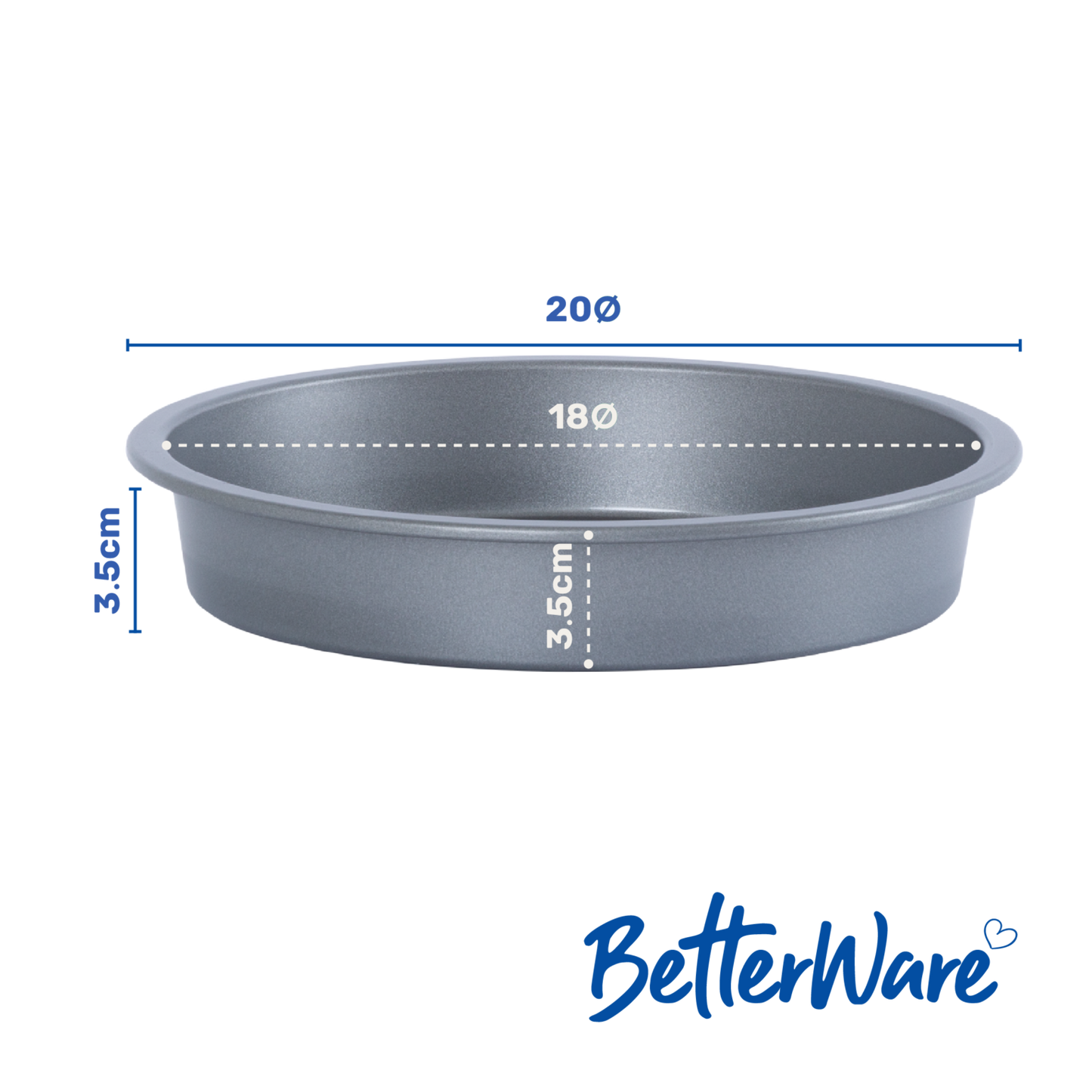 Moule à sandwich rond Betterware Essentials 0,29, 18 cm