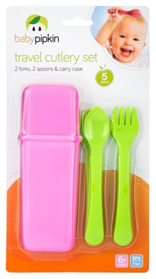 Babypipkins  5pk Travel Cutlery Set