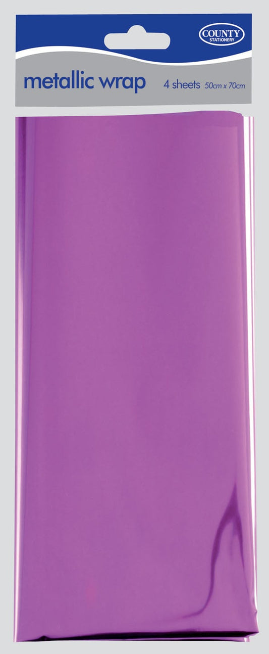 Purple Metallic 50cm x 70cm 4 sheets