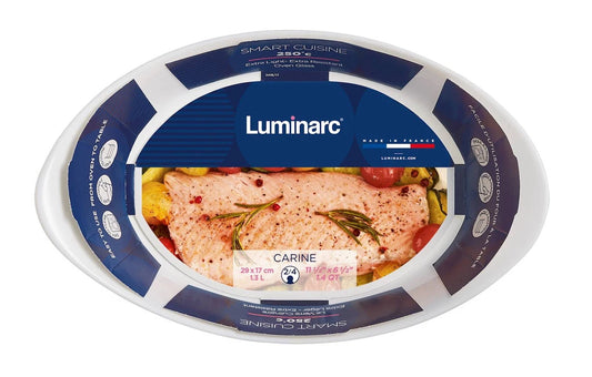Plat à four Carine Smart Cuisine ovale blanc 290 mm x 170 mm