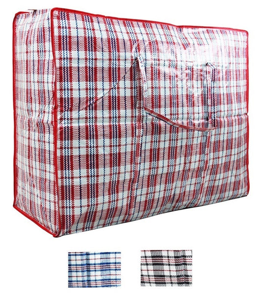 Large Checked Laundry Storage Bag 80 X 65 X 20