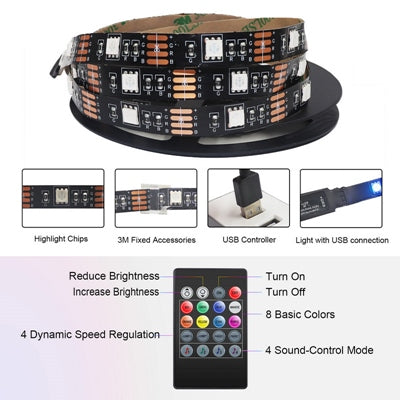 RUBAN LED RGB 3m EXTRASTAR