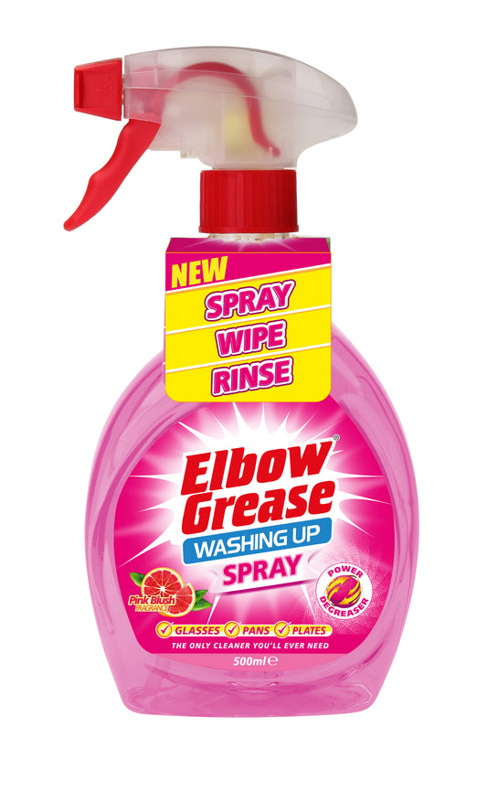 Vaporisateur de liquide vaisselle Elbow Grease rose 500 ml