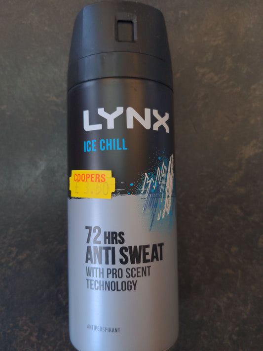 Lynx Ice Chill 72 HRS Anti Sweat 150ml