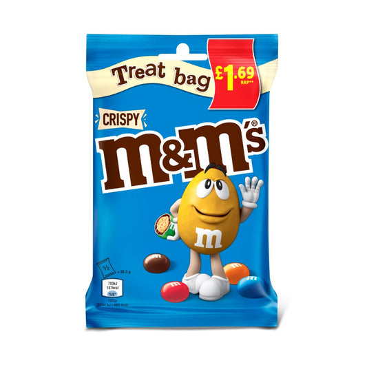 Sachet M&M'S Croustillant Chocolat au Lait 1,69 £ Prix de Vente Conseillé