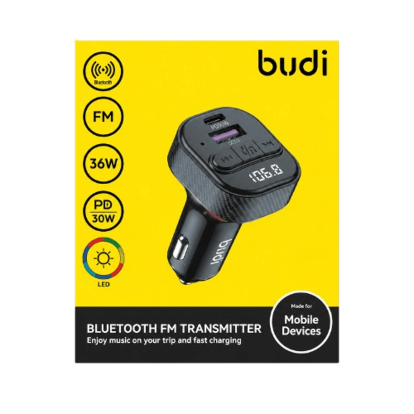 Budi Bluetooth FM Transmitter 36W PD