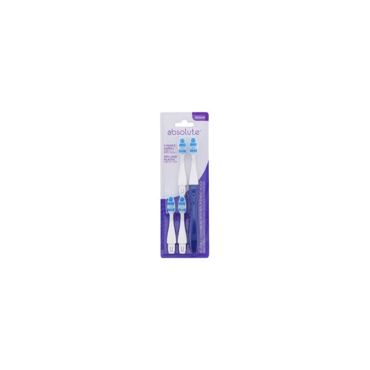 Absolute Toothbrush With Replacement Heads