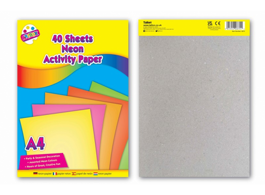 ArtBox 40 Sheets A4 Neon Activity paper