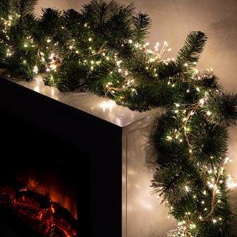 Christmas Workshop 8M 680 Micro LED Rose Gold Cluster String Lights