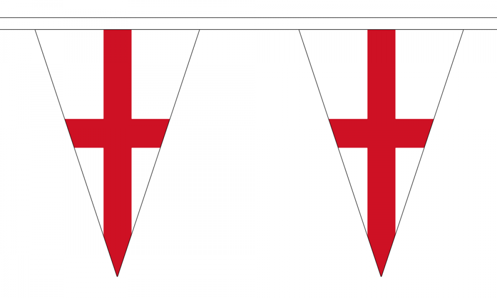 England St George Triangle Bunting Pennant Size 20cm w x 30cm h 25pcs