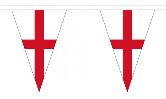 England St George Triangle Bunting Pennant Size 20cm w x 30cm h 25pcs