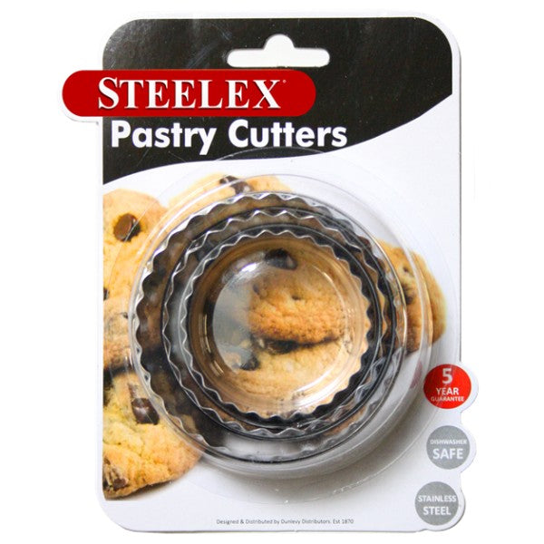 Steelex Stainless Steel Pastry Cutters Set 3