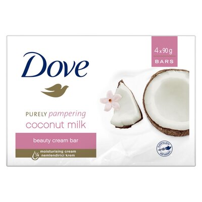 Dove Purely Pampering Coconut Milk Beauty Cream Bar 4 x 90 g