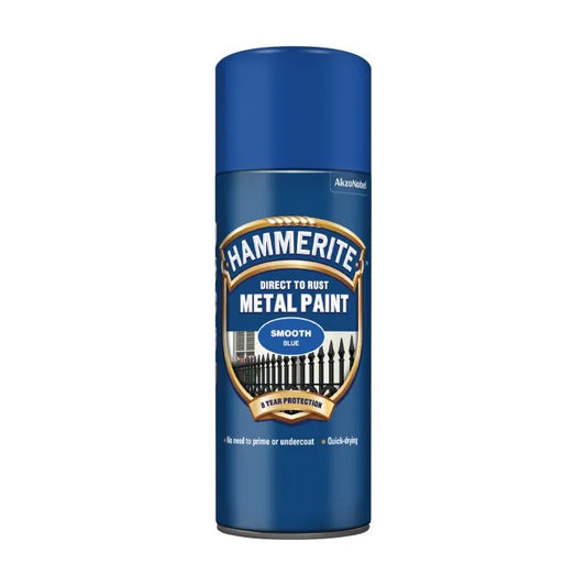 Hammerite Direct sur Rouille Finition Lisse Aérosol Bleu 400ml