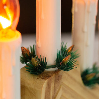 The Christmas Workshop Wooden Christmas Candle Bridge