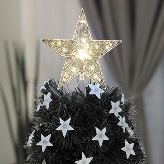 The Christmas Workshop 18cm Warm White LED Star Tree Topper